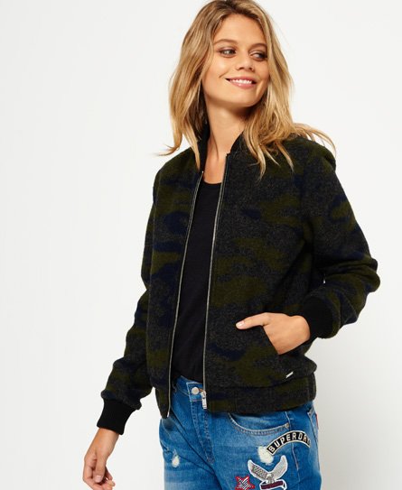 Superdry Evie Wool-flygerjakke Evie Wool-flygerjakke