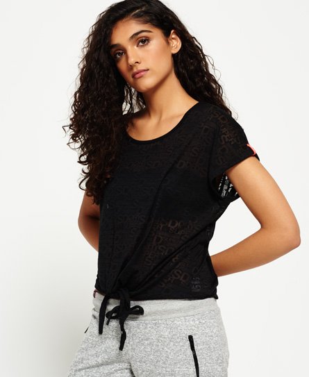 Superdry Logo Burnout Knot T-Shirt Logo Burnout Knot T-Shirt