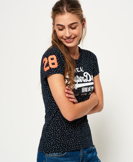 Superdry Vintage Logo Etoile All Over Print-T-skjorte Vintage Logo Etoile All Over Print-T-skjorte