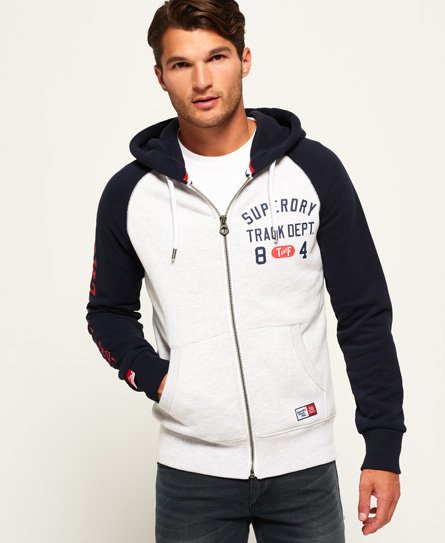 Superdry Trackster Baseball hoodie met rits Trackster Baseball hoodie met rits