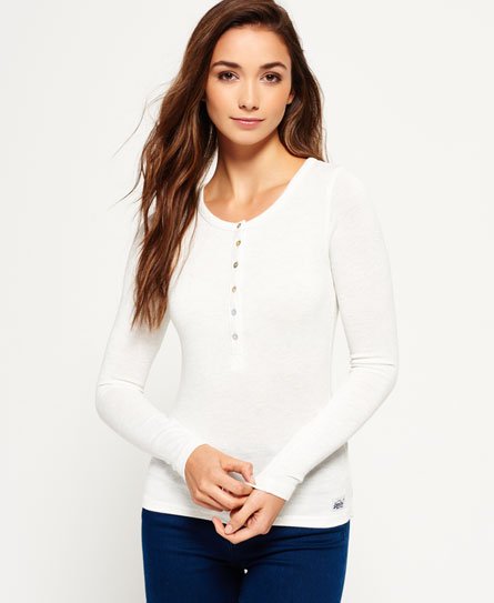 Superdry Super Sewn Twist Yarn Grandad Top Super Sewn Twist Yarn Grandad Top