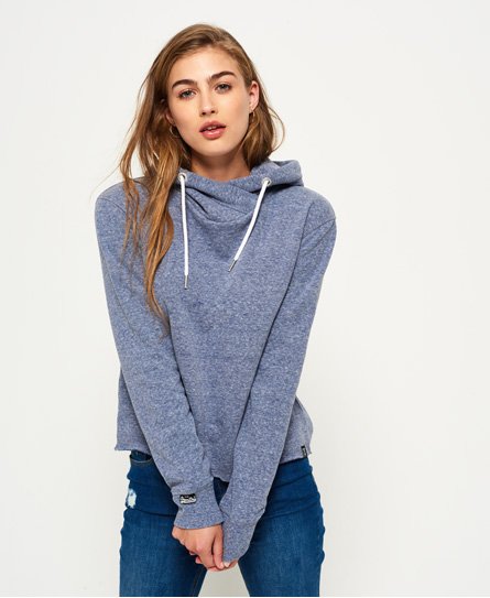 Superdry Orange Label Luxe Edition Cropped Hoodie Orange Label Luxe Edition Cropped Hoodie