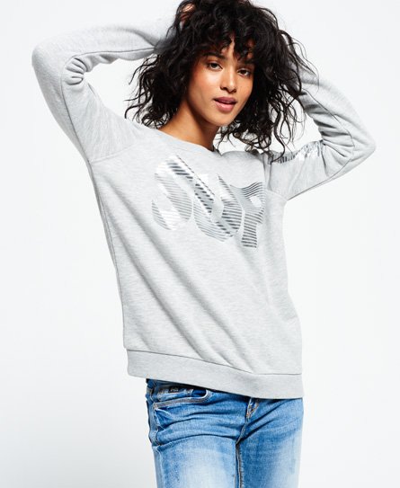 Superdry Silverline-genser med rund hals Silverline-genser med rund hals