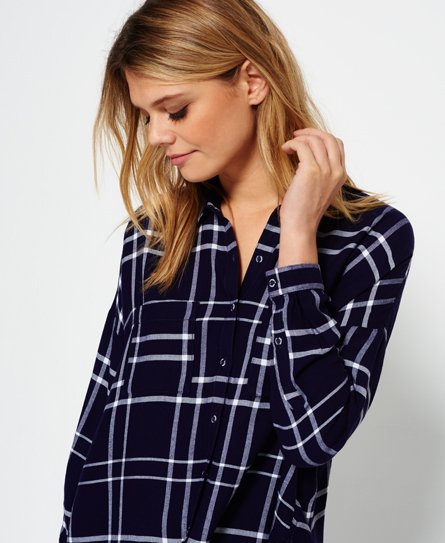 Superdry Mariner Check Boyfriend Hemd Mariner Check Boyfriend Hemd 66816