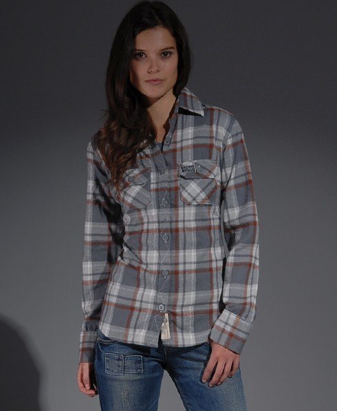 Lumberjack Twill Shirt in Uniform Grey 
