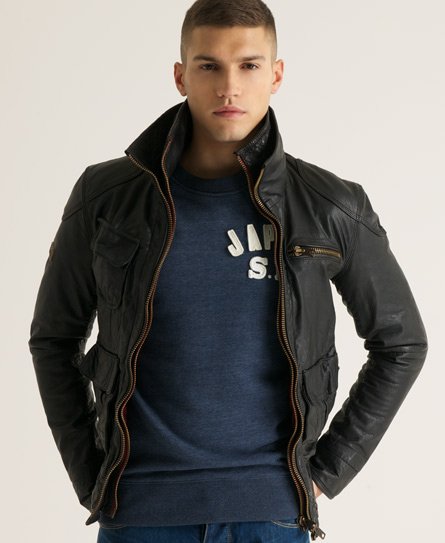 Superdry tarpit leather clearance jacket