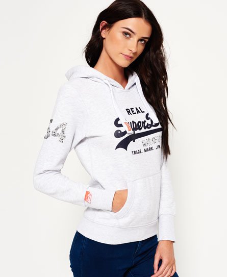 Superdry Vintage Logo Sequin Hoodie Vintage Logo Sequin Hoodie65243