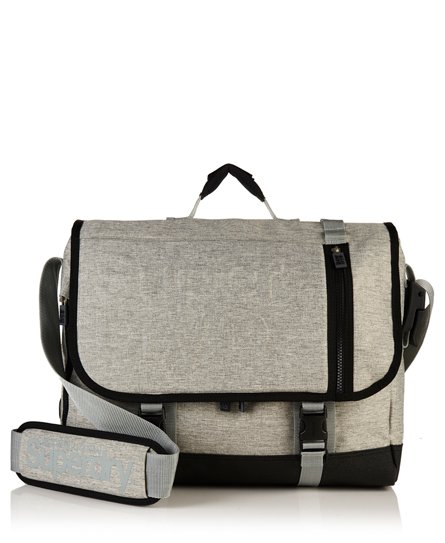 Superdry Men's Men's Embossed Messenger Bag Light Grey / Light Grey Marl - Size: 1SIZE