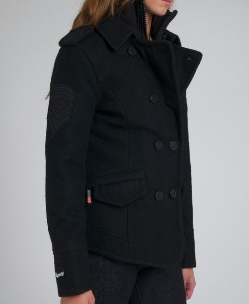 superdry classic pea coat