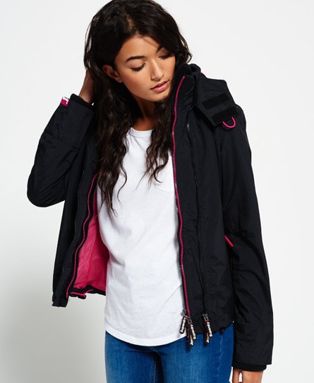 Superdry Technical Pop Zip windcheater-jakke med hette Technical Pop Zip windcheater-jakke med hette