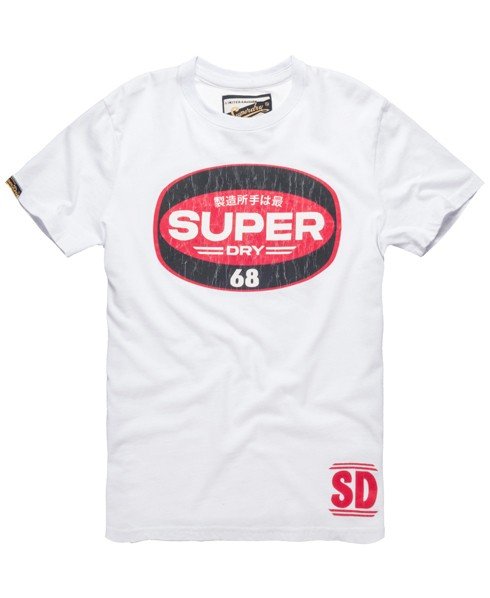 Mens - Soho T-shirt in Optic | Superdry