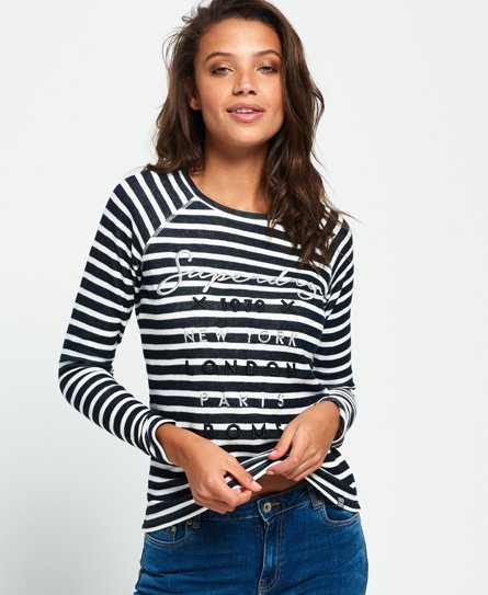 Superdry Applique Raglan Top Applique Raglan Top