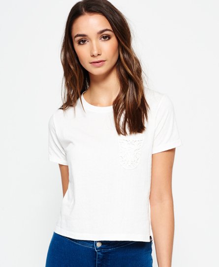 Superdry Lace Pocket Crop T-shirt Lace Pocket Crop T-shirt66333