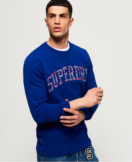 Superdry Varsity Embossed Crew-genser Varsity Embossed Crew-genser