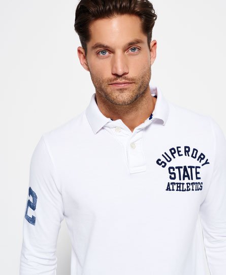 Superdry Polo Super State de manga larga Polo Super State de manga larga