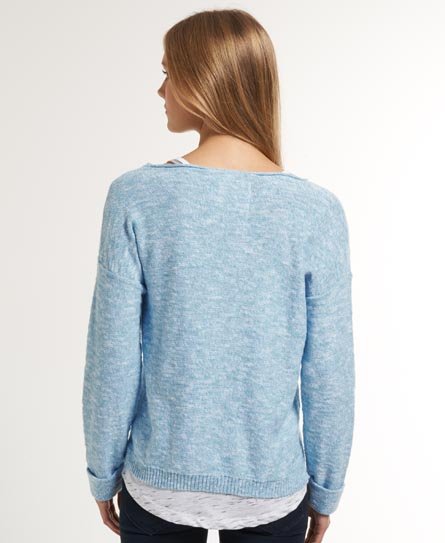 Womens - Icarus Knit in Dolly Blue Marl | Superdry