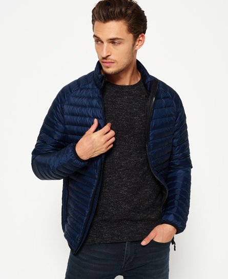 Superdry mens core on sale down jacket navy