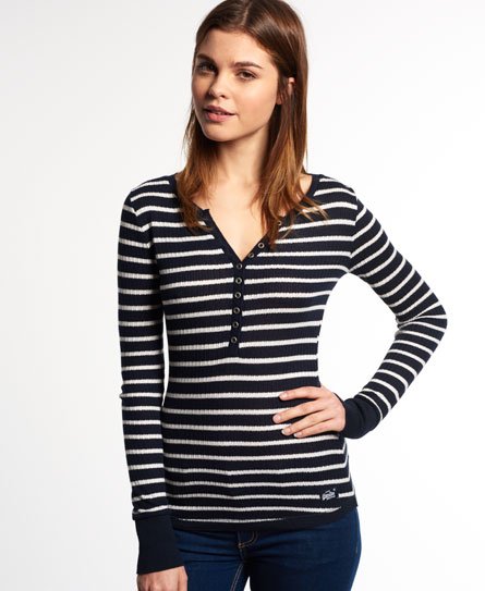 Superdry Essentials Knit Grandad Top Essentials Knit Grandad Top