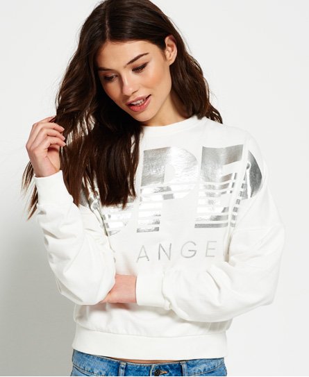 Superdry Downtown LA-collegegenser med rund hals Downtown LA-collegegenser med rund hals