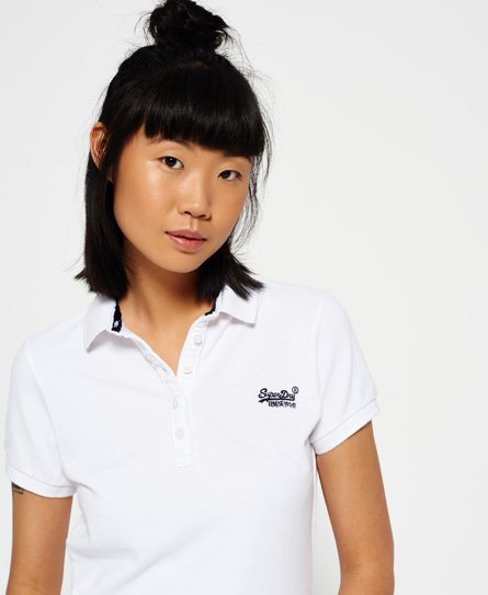 white superdry polo shirt