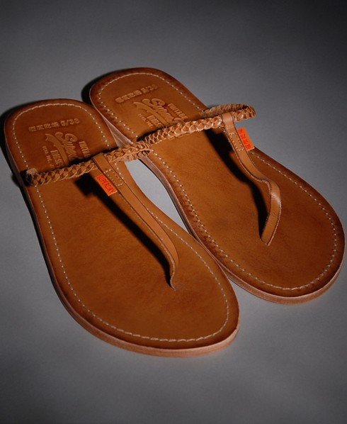 superdry leather flip flops