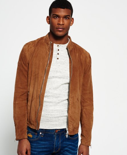 Superdry Slim Suede Harrington Jacket Slim Suede Harrington Jacket