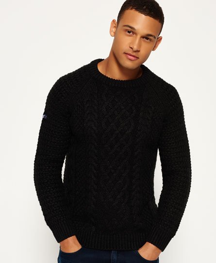 Superdry Columbus Cable Crew Neck Jumper Columbus Cable Crew Neck Jumper
