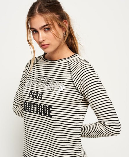 Superdry Top Amour Stripe Graphic Top Amour Stripe Graphic