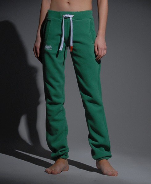 green and orange joggers