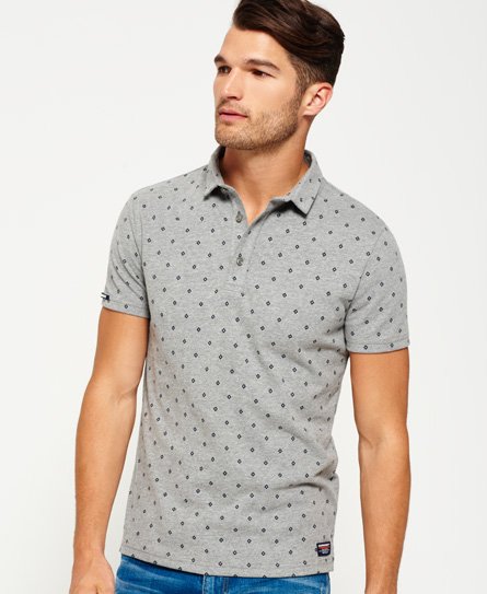 Superdry City All Over Print Jersey Polo Shirt City All Over Print Jersey Polo Shirt 71711