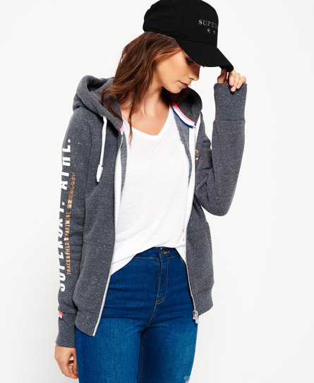 Superdry Felpa con zip e cappuccio Track & Field Felpa con zip e cappuccio Track & Field