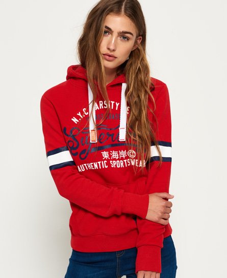 Superdry Verwaschenes Varsity Hoodie Verwaschenes Varsity Hoodie72455
