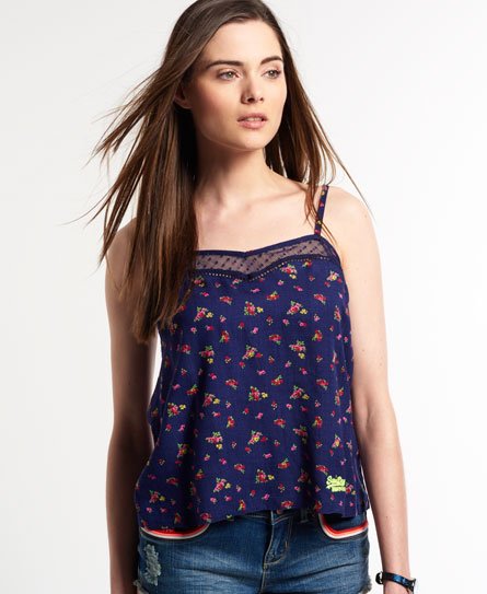 Superdry Printed Mesh Cami Printed Mesh Cami
