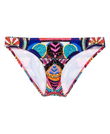 Womens - Neon Tribal Bikini Bottom in Neon Tribal | Superdry