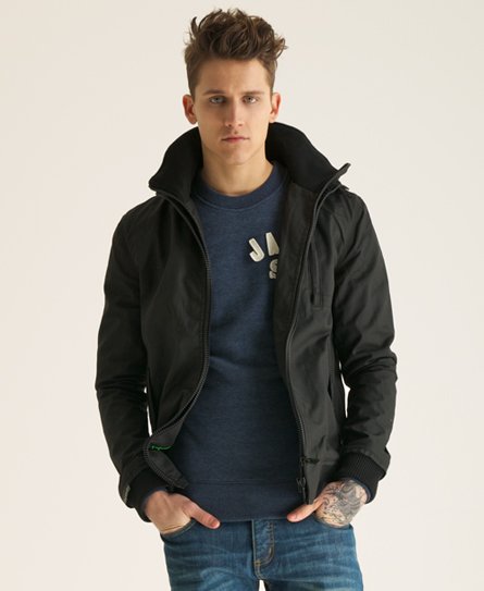 Mens - Moody Norse Bomber in Black | Superdry
