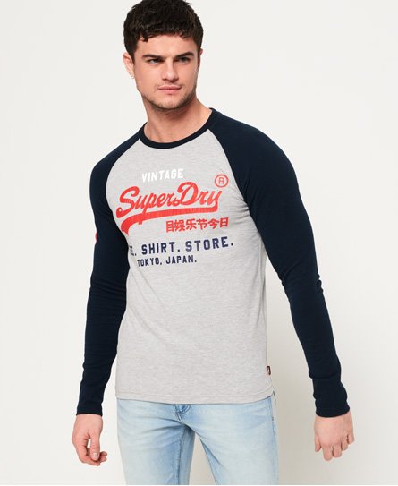 Superdry Shirt Shop Tri Raglan T-Shirt Shirt Shop Tri Raglan T-Shirt