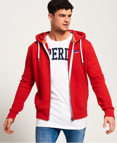 Superdry Orange Label Zip Hoodie Orange Label Zip Hoodie