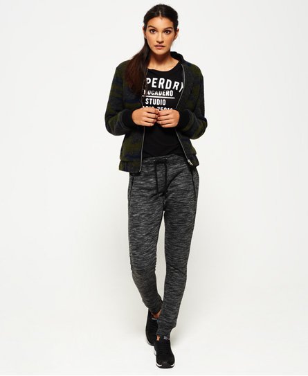 Womens - Fashion Luxe Joggers in Speckled Charcoal Luxe | Superdry