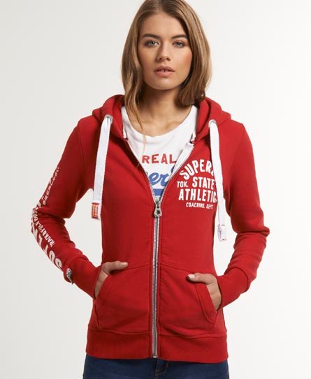 Superdry track and field zip hoodie women's sale