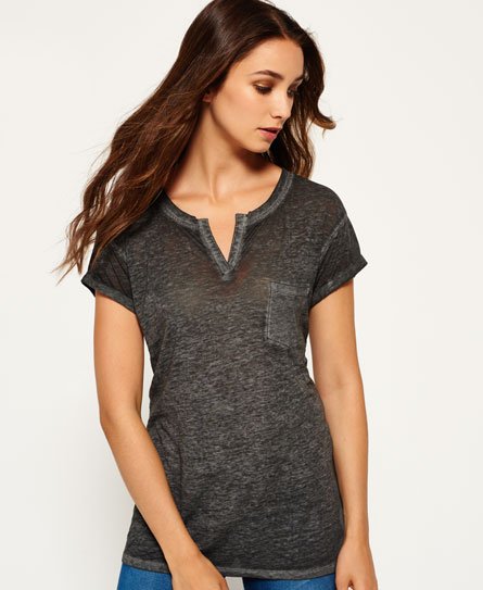 Superdry Burnout Notch Neck Pocket T-shirt Burnout Notch Neck Pocket T-shirt