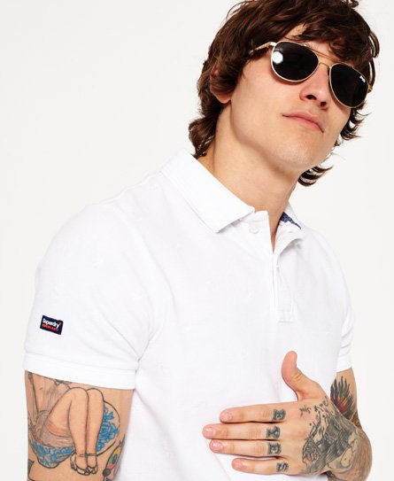 Superdry Vintage Destroyed Bermuda Polo Shirt Vintage Destroyed Bermuda Polo Shirt