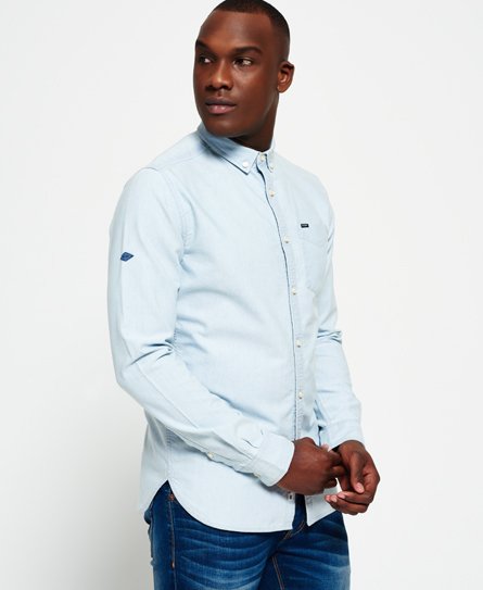 Superdry Indigo Loom Oxford skjorte Indigo Loom Oxford skjorte