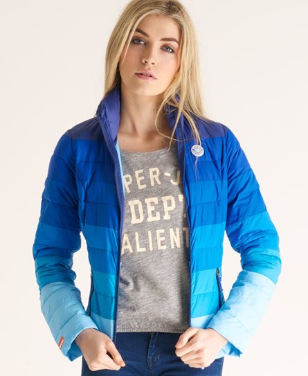 superdry womens blue jacket