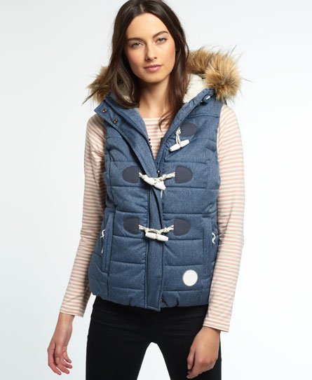 Superdry Marl Toggle Puffle Gilet Marl Toggle Puffle Gilet