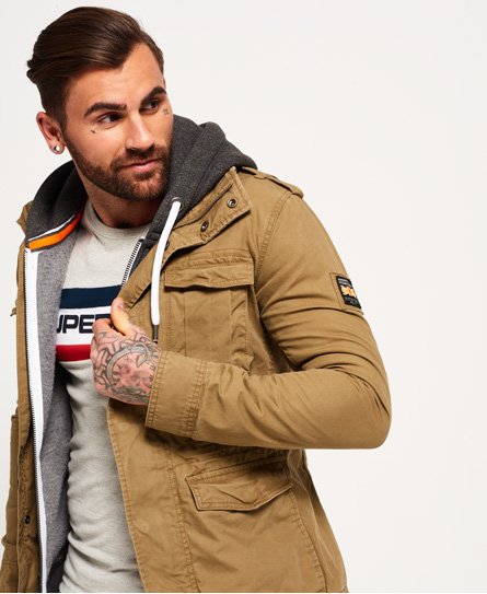 superdry rookie wax military jacket