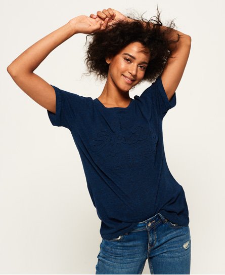 Superdry T-shirt boyfriend slim con logo Vintage T-shirt boyfriend slim con logo Vintage