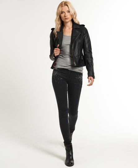 superdry alexia jeggings black