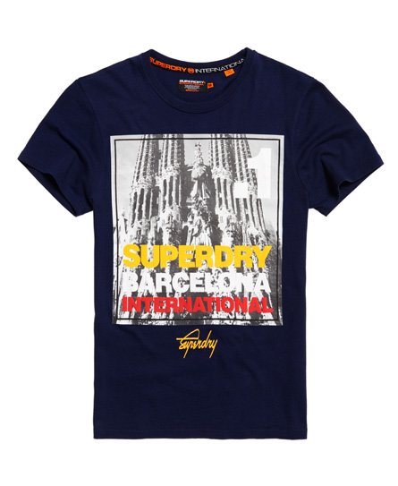 Superdry Box Photo City Barcelona-T-skjorte Box Photo City Barcelona-T-skjorte