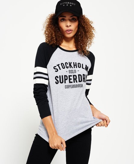 Superdry Applique Football Raglan Top Applique Football Raglan Top
