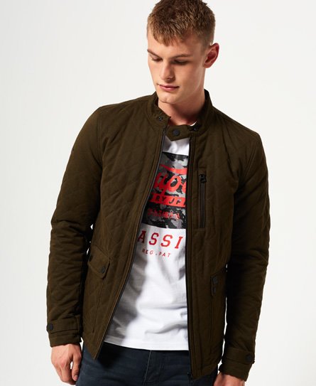 city microfibre quilted jacket